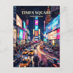 Times Square New York State Vykort
