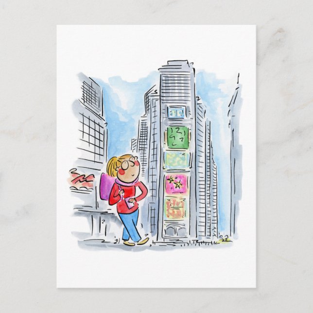 Times Square, New York Vykort (Framsida)