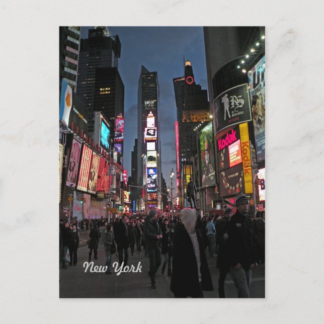 Times Square New York-vykort Vykort (Framsida)