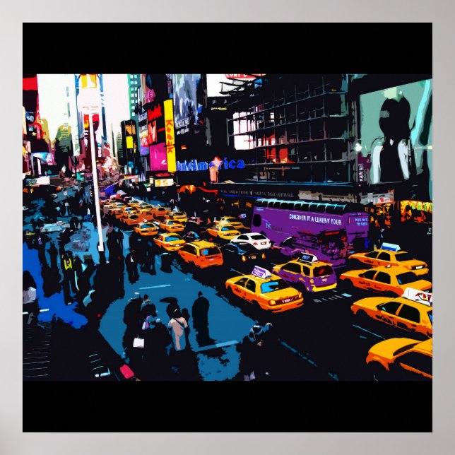 Times Square, NY Poster (Framsidan)