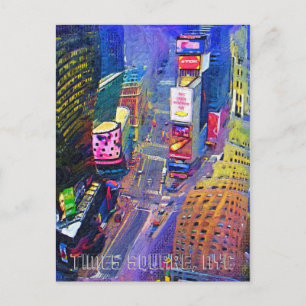 Times Square, NYC, New York City, skyline Vykort