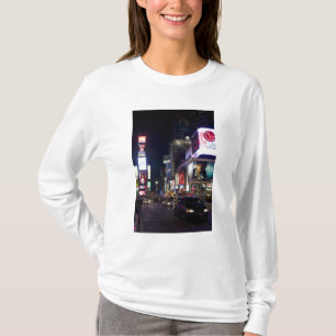 Times Square på natten i Manhattan, New York Tee