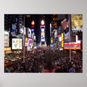 Times Square på natten Poster