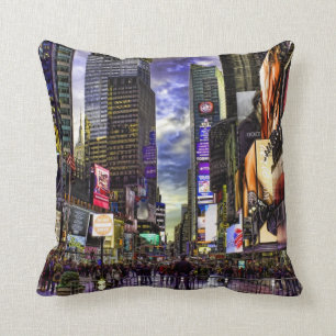 Times Square Photo in HDR Kudde