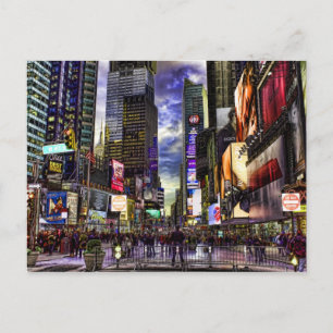 Times Square Photo in HDR Vykort
