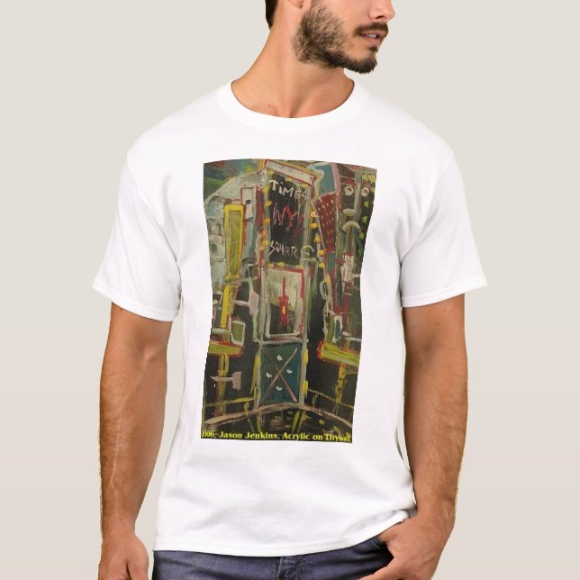 TIMES SQUARE RÖTT VIN T-SHIRT (Framsida)