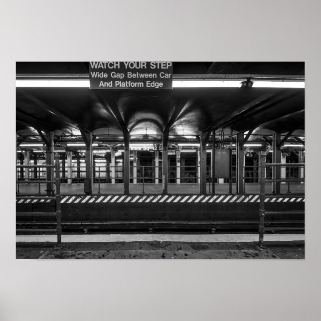 Times Square Tunnelbanan Station New York City Poster (Framsidan)