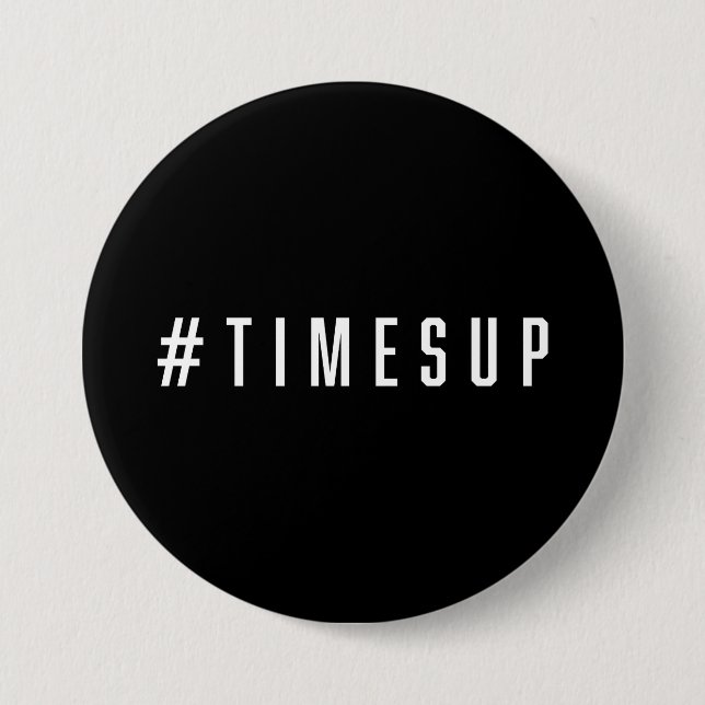 #TimesUp Feminist Round Button Knapp (Framsida)