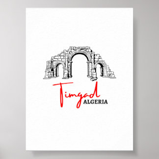 Timgad Algeriets affiche for print Poster