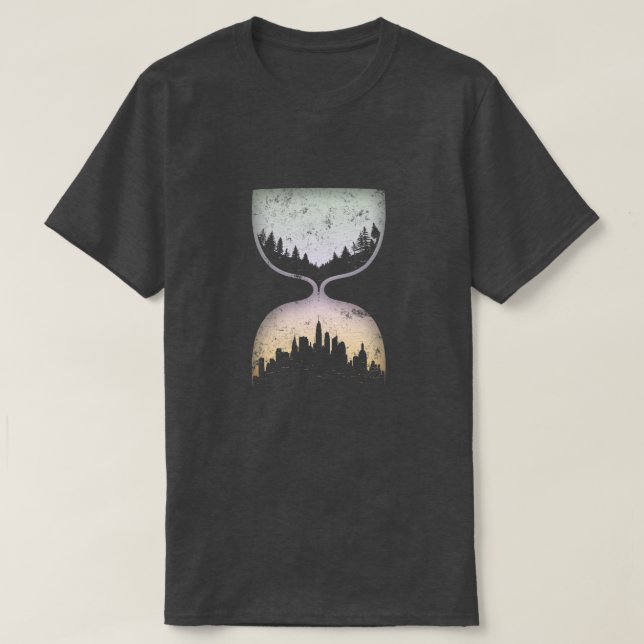 Timglas av civilisationen t-shirt (Design framsida)