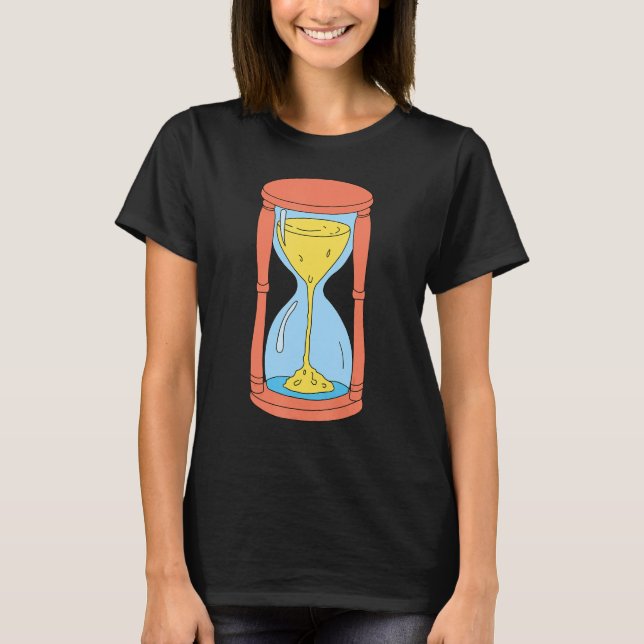 Timglas för tidsbegränsad användning (Sand Timglas T Shirt (Framsida)