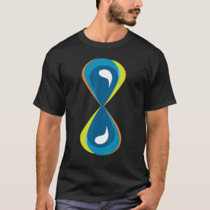 Timglas för tidsfördröjning, Vatten, glas T Shirt