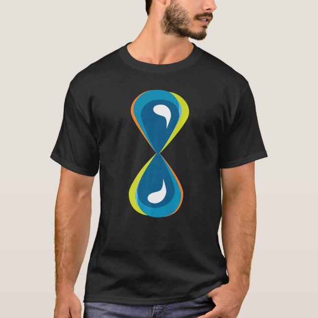 Timglas för tidsfördröjning, Vatten, glas T Shirt (Framsida)