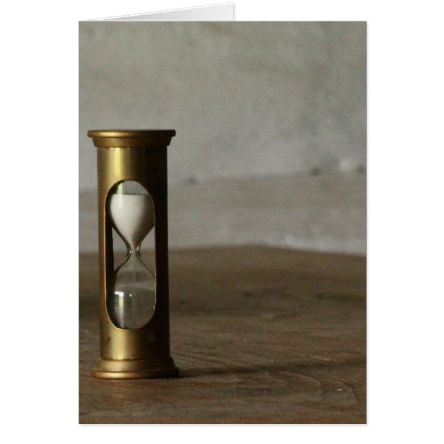 Timglas Hälsningskort (Framsidan)