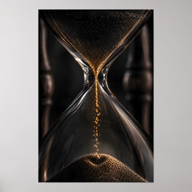 Timglas Hjärtformat Sand Poster (Framsidan)