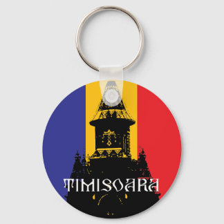 Timisoara Cathedral - tricolor flagga Nyckelring