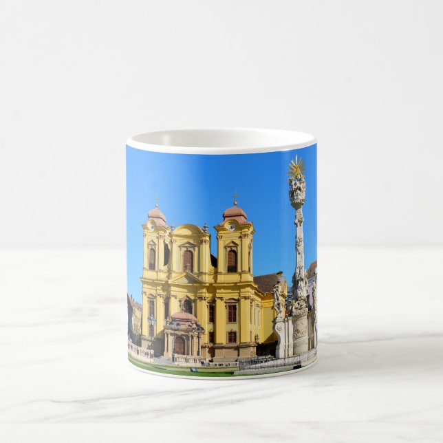 timisoara rumänien kyrka dome landmark unirii squa kaffemugg (Center)