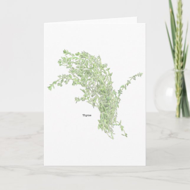 Timjan Ritning Kort (Framsida)