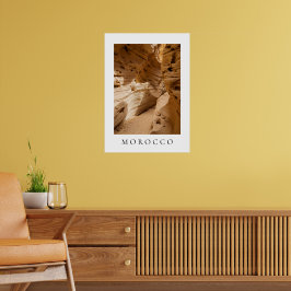 Timlalins kanjon, nära Tamri, Marocko resa Poster