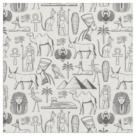 Timless Ancitian Egyptian Icons Fabric Design Tyg