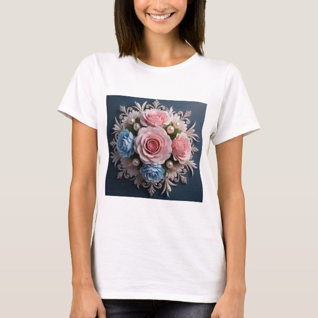 Timless arrangemang för henne t shirt (Framsida)