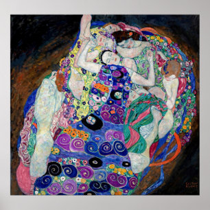Timless Beauty: Gustav Klimt's 'the Virgin' Poster