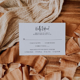 Timless Black and White Elegant bröllop OSA Kort