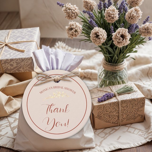 Timless Blommigt Rustic, Möhippa Gåvor Etiketter (Skapare uppladdad)