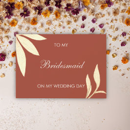 Timless Blommigt till min Bridesmaid på min Bröllo Inbjudningar