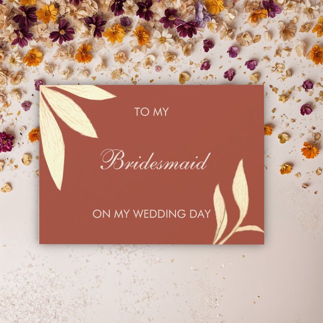 Timless Blommigt till min Bridesmaid på min Bröllo Inbjudningar (Skapare uppladdad)