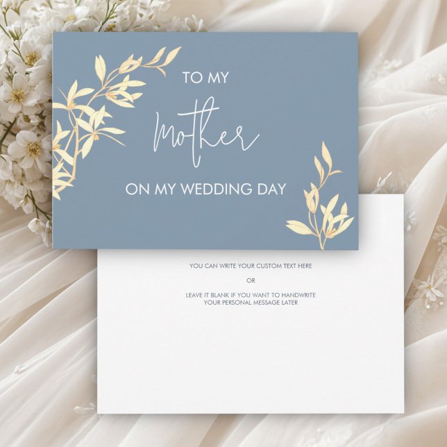 Timless Blommigt till mor på min Bröllopsdag Inbjudningar (Skapare uppladdad)