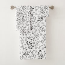 Timless Bloom: Handritad Blommigt Elegance