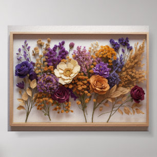 Timless Bloom: Torkad blombild Poster