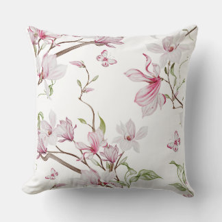 Timless Blooming Rosa Flowers Snygg design Kudde