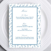 Timless Blue Garden Elegant Old Money Bröllop