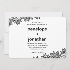 Timless Bröllop Snöre Inbjudningar