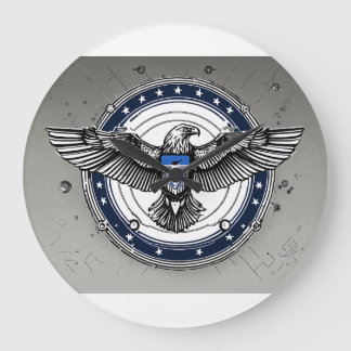 Timless Circles: Acrylic Ram Collection" Stor Klocka