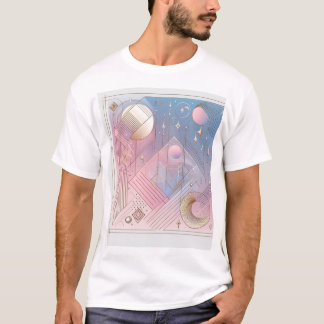 Timless Elegance Abstract Design T-Shirt