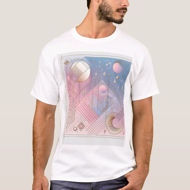 Timless Elegance Abstract Design T-Shirt (Framsida)