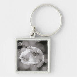 Timless Elegance Fyrkantig Silverfärgad Nyckelring