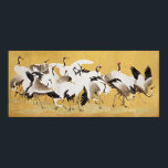 Timless Elegance: Japansk Flock of Cranes Poster<br><div class="desc">Njut av den fina skönheten hos vår exquisite Japanska Flock of Cranes poster, ett vintage mästerverk av den berömda Ishida Yūtei. Denna noggrant detaljerade grafik, med sin högkvalitativa upplösning och digitalt förbättrad briljans, transporterar dig till en värld där nåd möter tidlös elegans. När kranarna på ett snyggt sätt dansar över...</div>