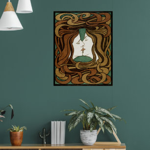 Timless Elegance: Peter Behrens' The Kiss Poster