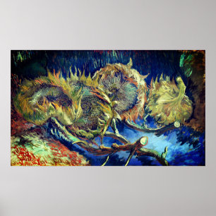 Timless Elegance: Van Gogh's Wisted Sunblommors Poster