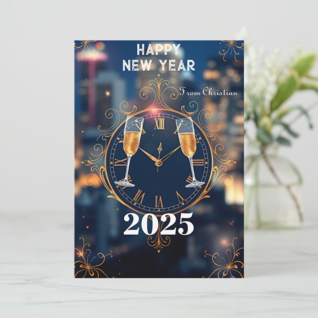 Timless Elegance: Welcome 2025 Inbjudningar (Stående Fram)