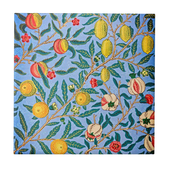 Timless Elegance: William Morris's Four Fruits Kakelplatta (Framsidan)