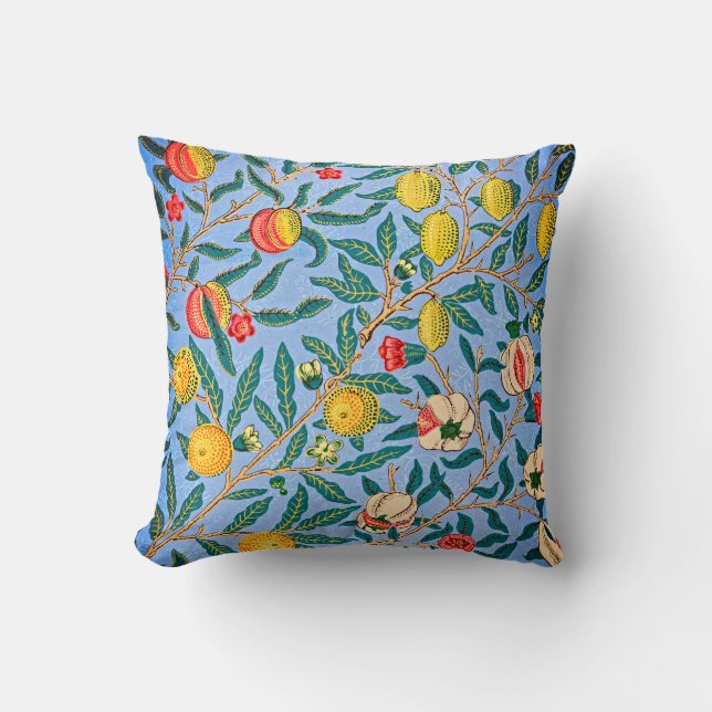 Timless Elegance: William Morris's Four Fruits Kudde (Framsida)