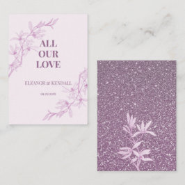 Timless Flower Bröllop Tack Tilläggskort