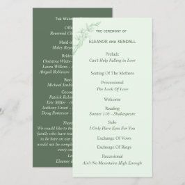 Timless Flower-Bröllopsprogram