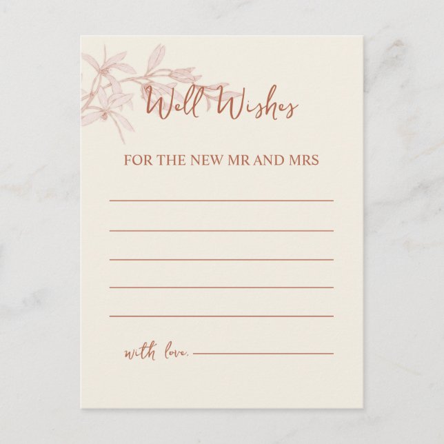 Timless Flower well Önskemål Vykort (Framsida)