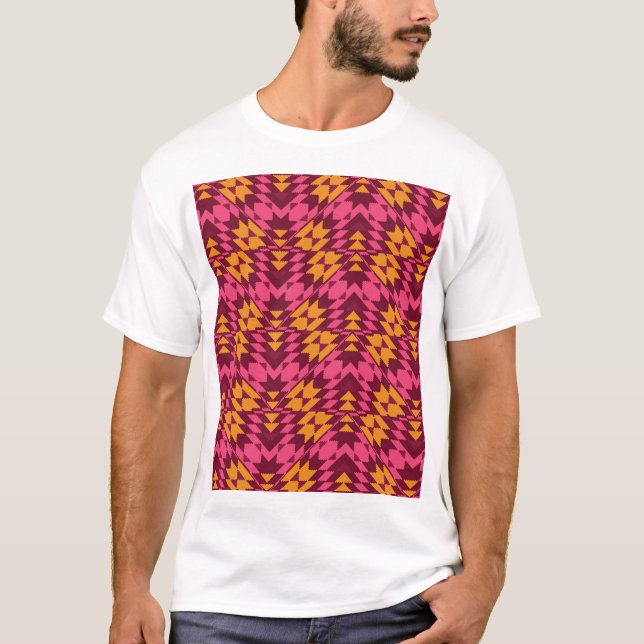 Timless Geometric: Sömlös Mönster T Shirt (Framsida)